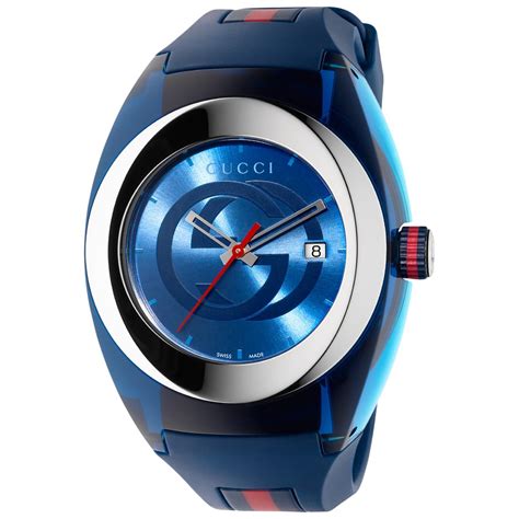 Gucci Unisex Sync Rubber Strap Sport Watch, 46mm